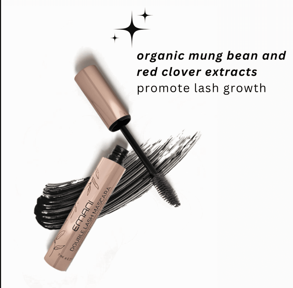 EMANI VEGAN COSMETICS Double Lash Mascara Organic - Black