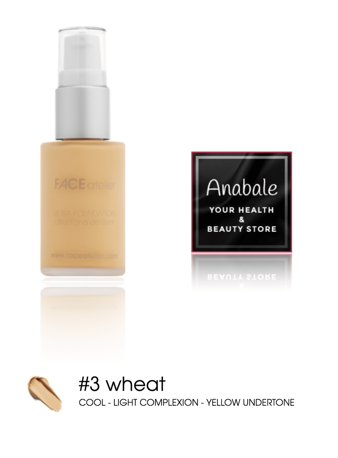Face atelier Ultra Foundation - # 3 Wheat