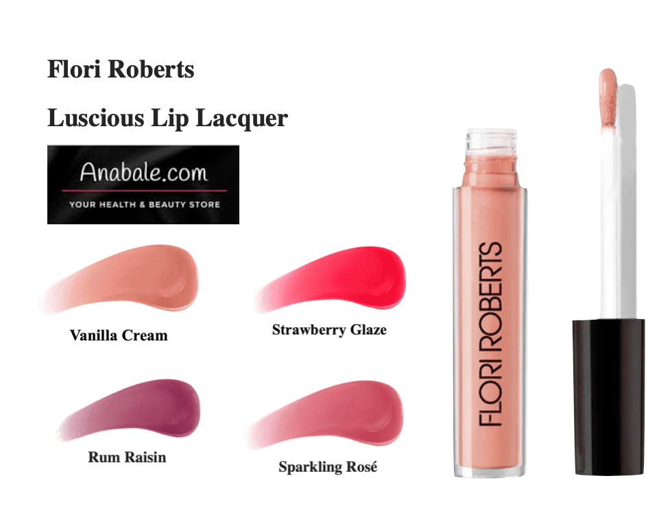 FLORI ROBERTS Luscious Lip Lacquer, Sparkling Rose [12993]