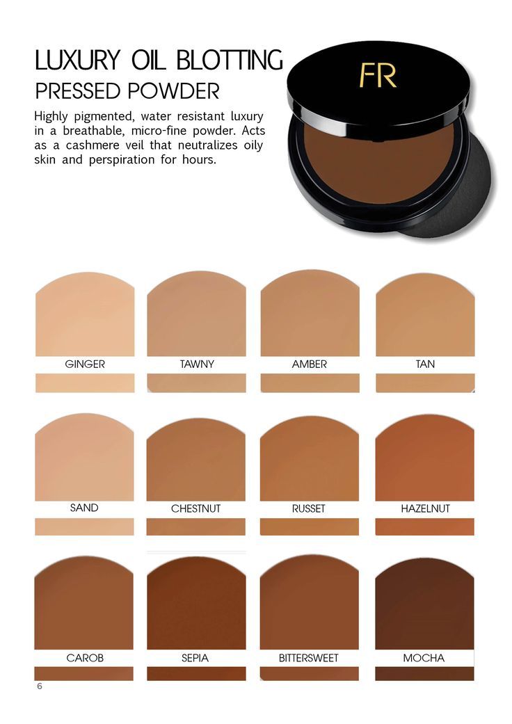 FLORI ROBERTS Luxury Oil Blotting Pressed Powder, Amber [31030] 