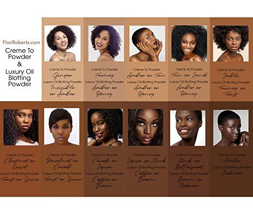 FLORI ROBERTS Oil Blotting Pressed Powder - Brown [31035]