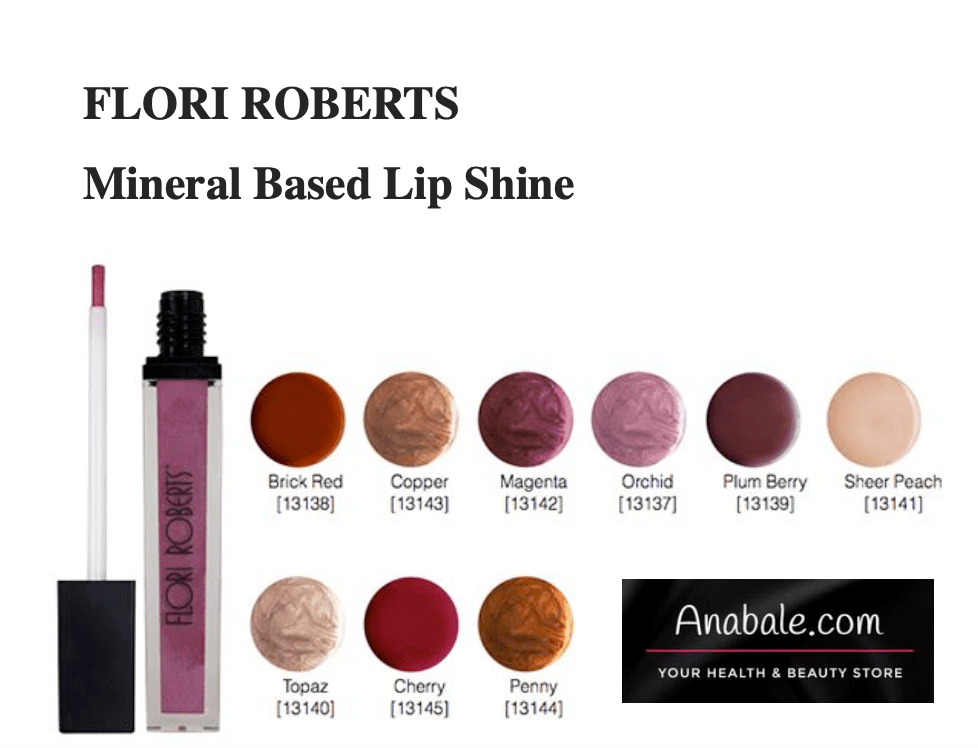 FLORI ROBERTS Mineral Based Lip Shine, Cookie [13146]