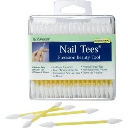 FRAN WILSON Nail Tees Precision Beauty Tool 120-Count Cotton Swabs