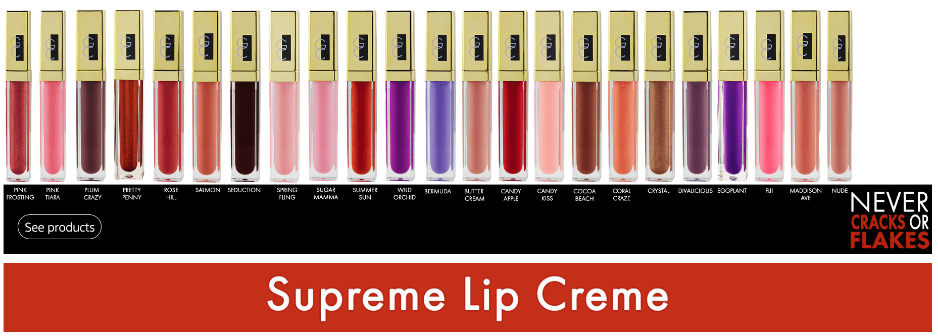 Gerard Cosmetics Color Your Smile Lighted Lip Gloss - Seduction