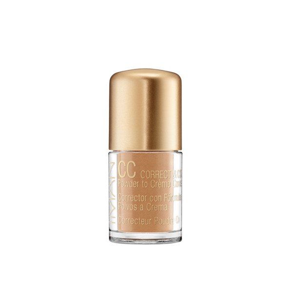 IMAN CC Correct & Cover Powder to Creme Concealer, Sand Medium
