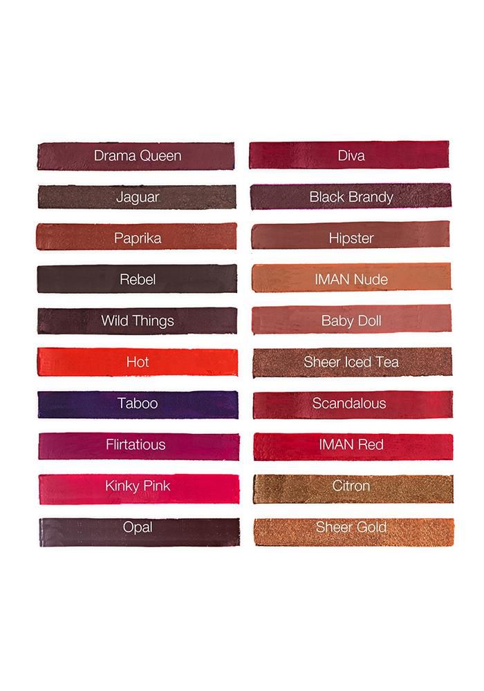 IMAN COSMETICS Luxury Moisturising Lipstick - Rebel