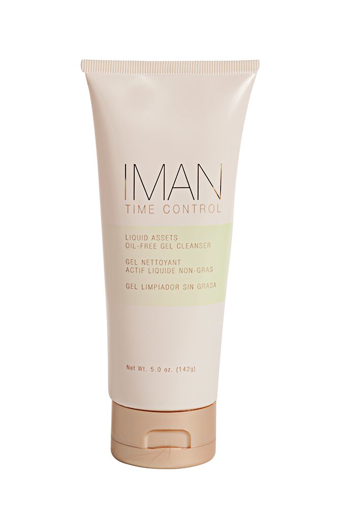 IMAN COSMETICS Time Control Liquid Assets Oil Free Gel Cleanser, 5.0oz (142g)