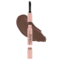 J.Cat Beauty Attention! 4 in 1 Pomade + Brow Gel, Dark Brown [PBG102]