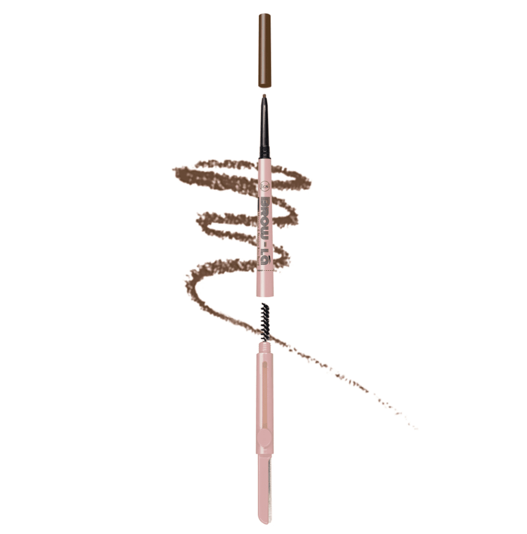 J.Cat Beauty 3 in 1 Mapping & Shaping Brow Pencil, Rich Brown (MSP104)