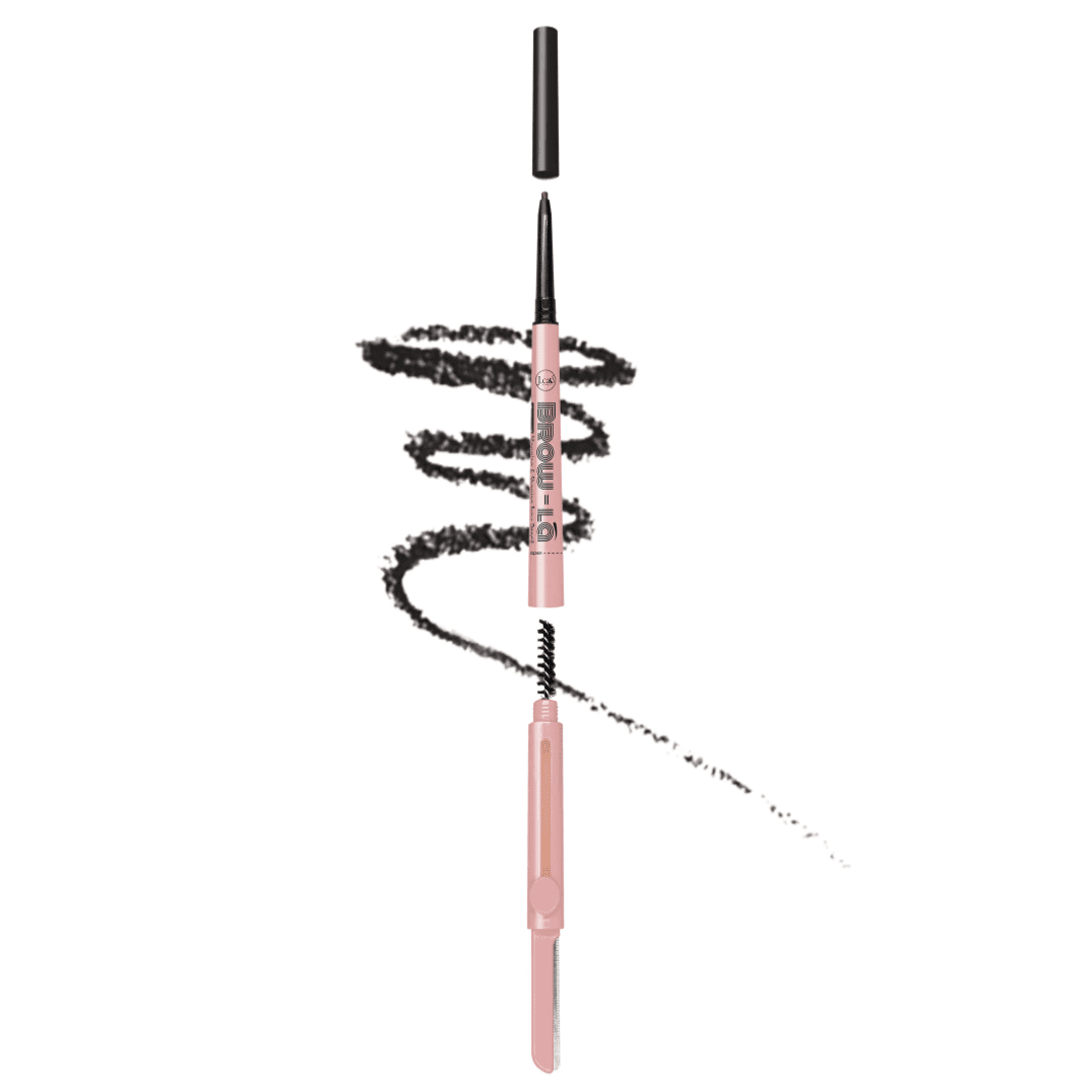 J.Cat Beauty 3 in 1 Mapping & Shaping Brow Pencil, Soft Black (MSP106) 