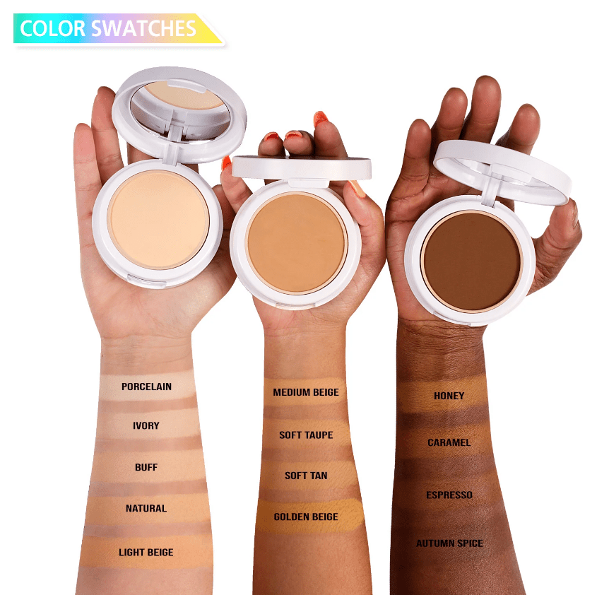 J.Cat Beauty Aquasurance Compact Foundation, Porcelain (ACF100)