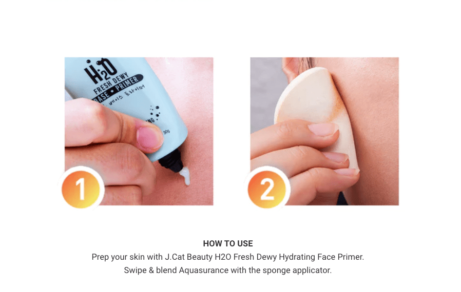 J.Cat Beauty Aquasurance Compact Foundation, Porcelain (ACF100)