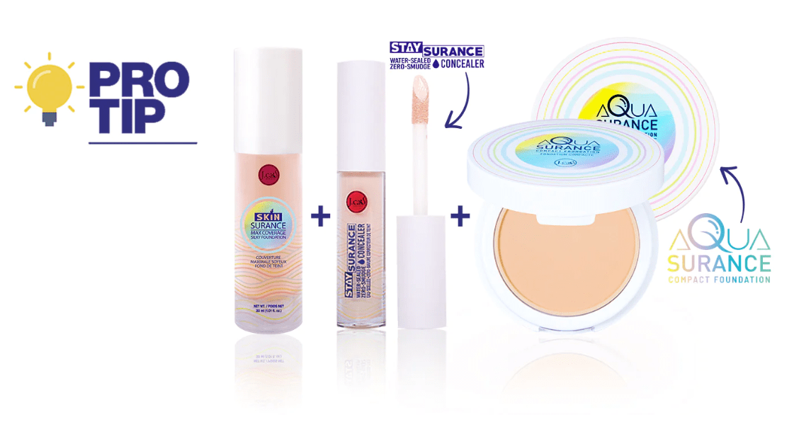 J.Cat Beauty Aquasurance Compact Foundation, Porcelain (ACF100)