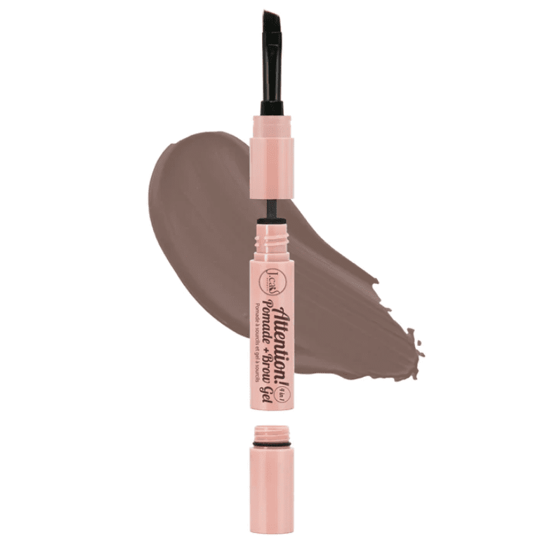J.Cat Beauty Attention! 4 in 1 Pomade + Brow Gel, Soft Brown [PBG101]
