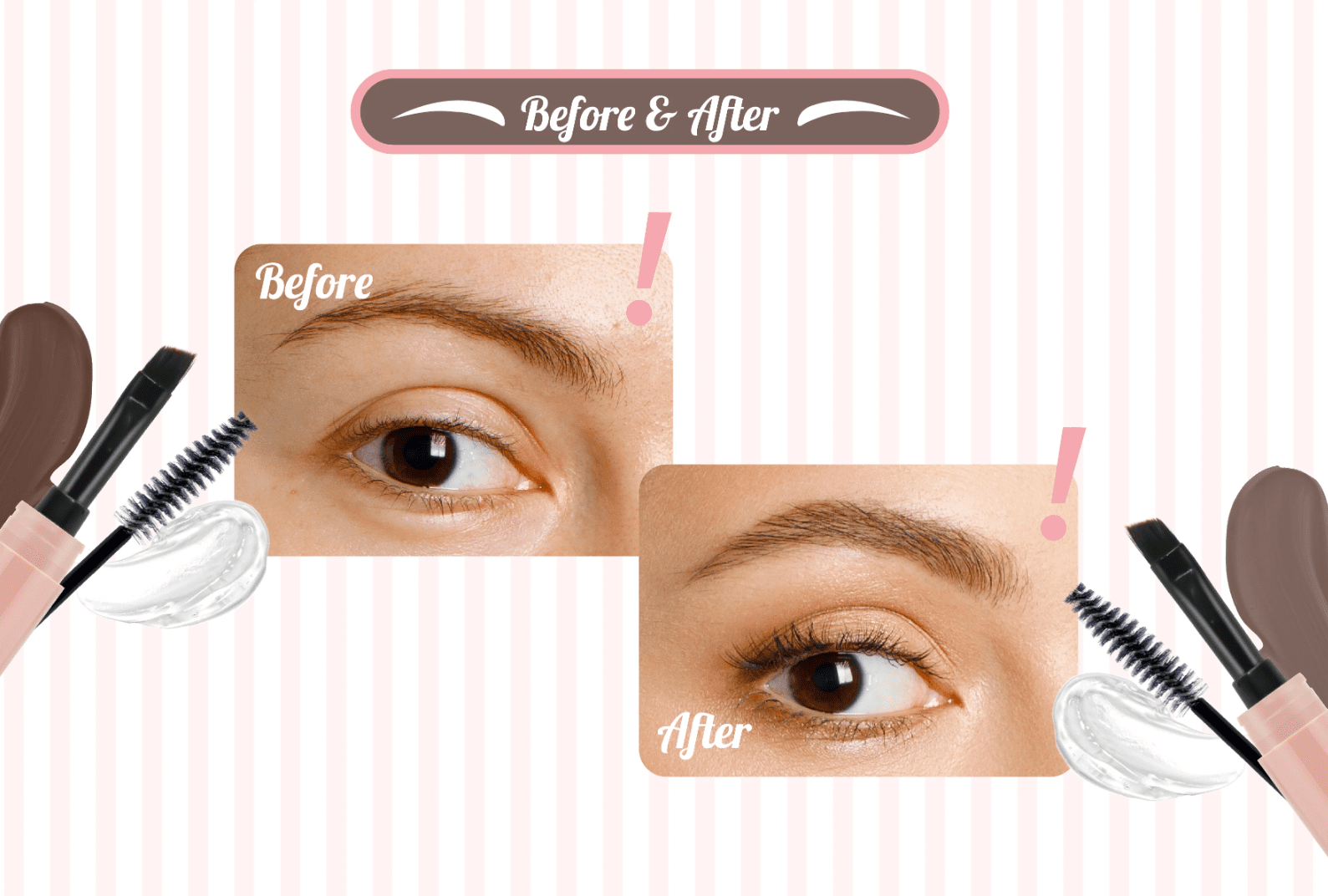 J.Cat Beauty Attention! 4 in 1 Pomade + Brow Gel, Soft Brown [PBG101]
