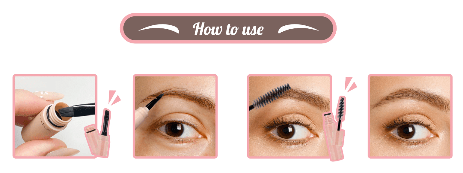 J.Cat Beauty Attention! 4 in 1 Pomade + Brow Gel, Soft Brown [PBG101]
