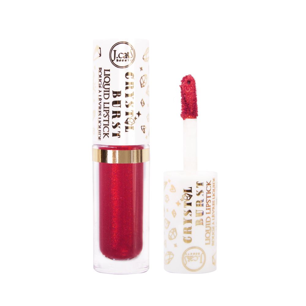  J.Cat Beauty Crystal Burst Liquid Lipstick, Punky Magenta (CBL106)