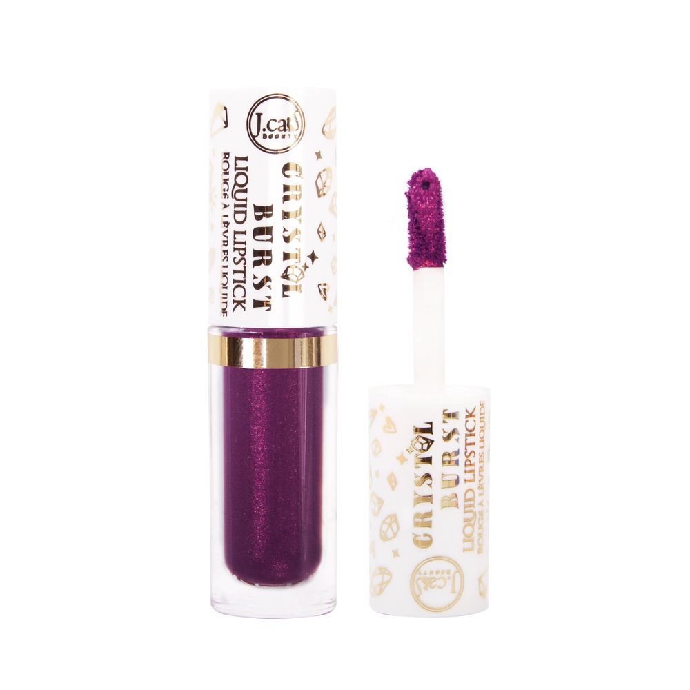 J.Cat Beauty Crystal Burst Liquid Lipstick, Velvet Dress (CBL107)
