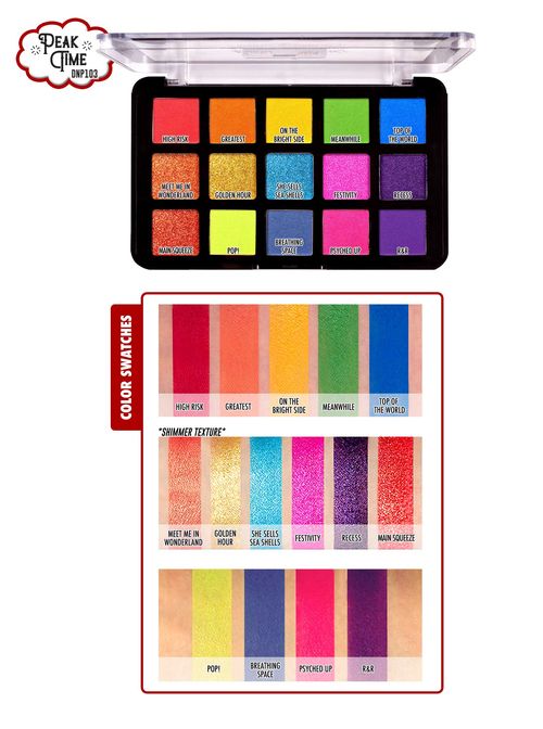 J.Cat Beauty  Dia & Noche Tri-Element 15 Eyeshadow Palette - Peak Time (DNP103)