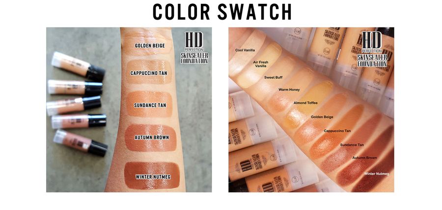 J.Cat Beauty HD Skinsealer Foundation, Almond Toffee