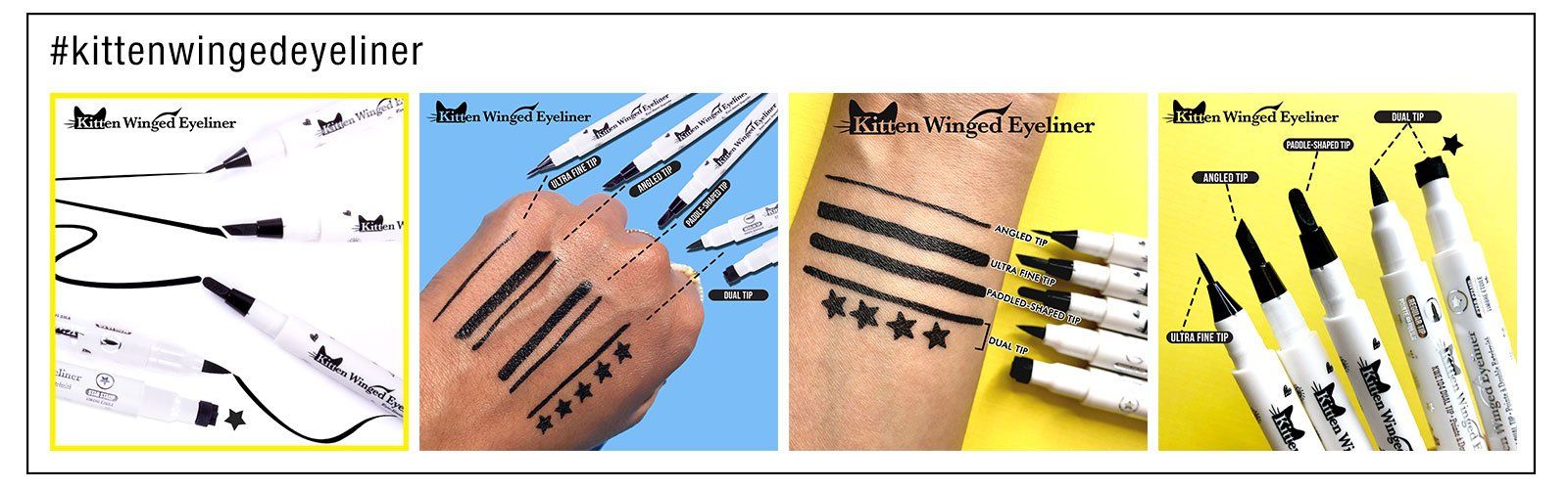 J.Cat Beauty Kitten Winged Eyeliner - Dual Tip (KWE104)