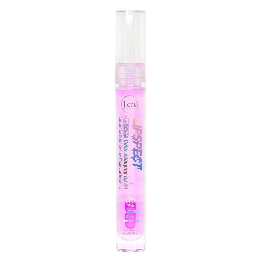 J.Cat Beauty Lipspect Lip Switch Color Changing Lip Oil, Berry Impressive (LLO102)