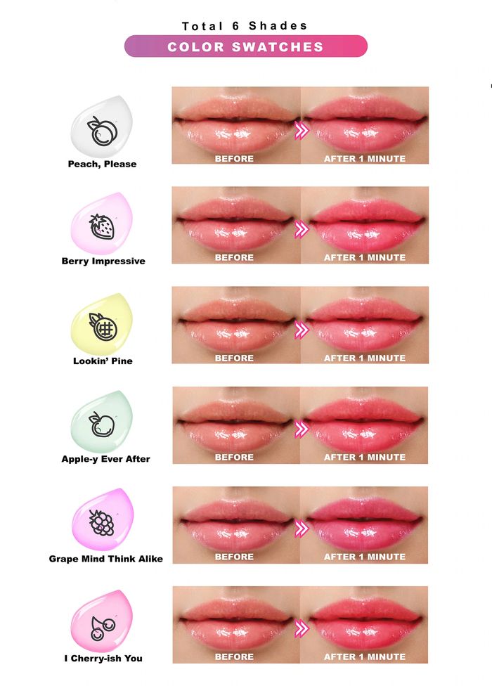 J.Cat Beauty Lipspect Lip Switch Color Changing Lip Oil (Grape Mind Think Alike)