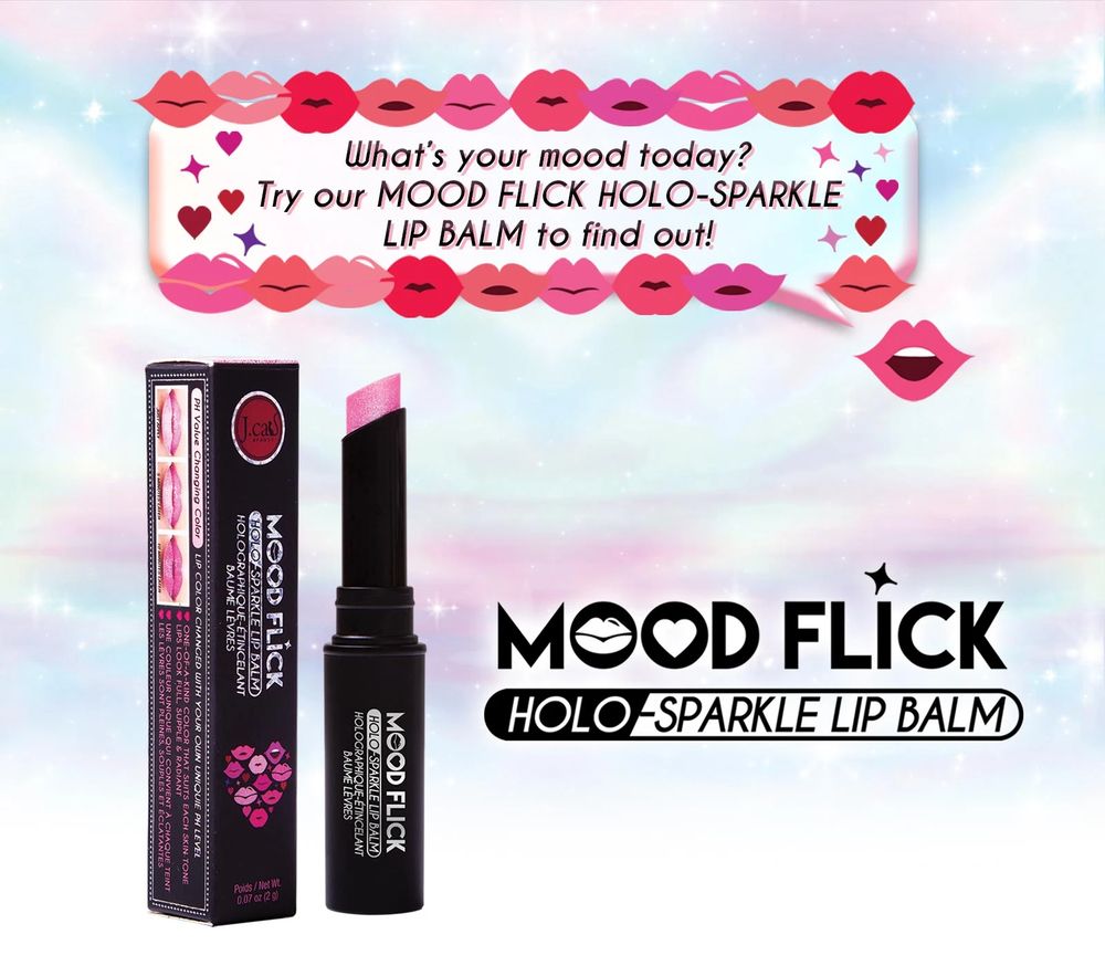 J.CAT BEAUTY Moodflick Holo-Stick Lip Balm, Mood Swing (MLB104)