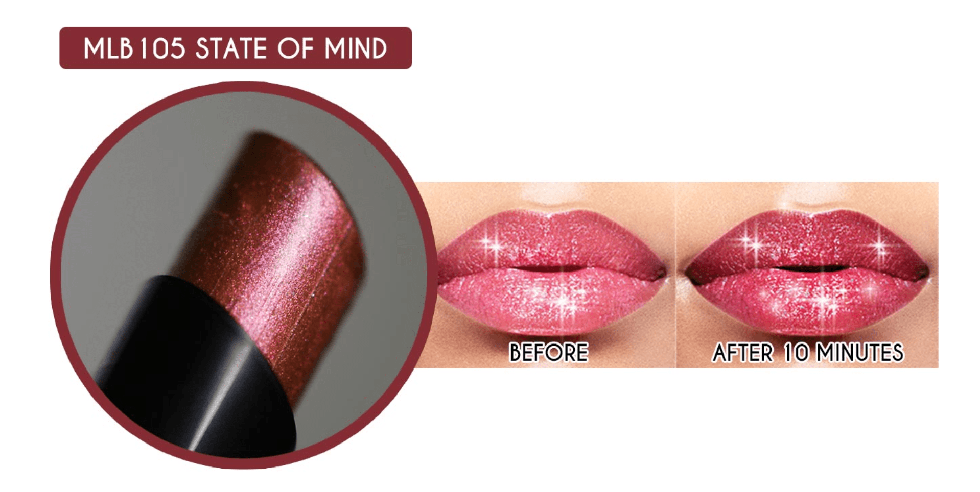 J.CAT BEAUTY Moodflick Holo-Stick Lip Balm, State of Mind (MLB105)