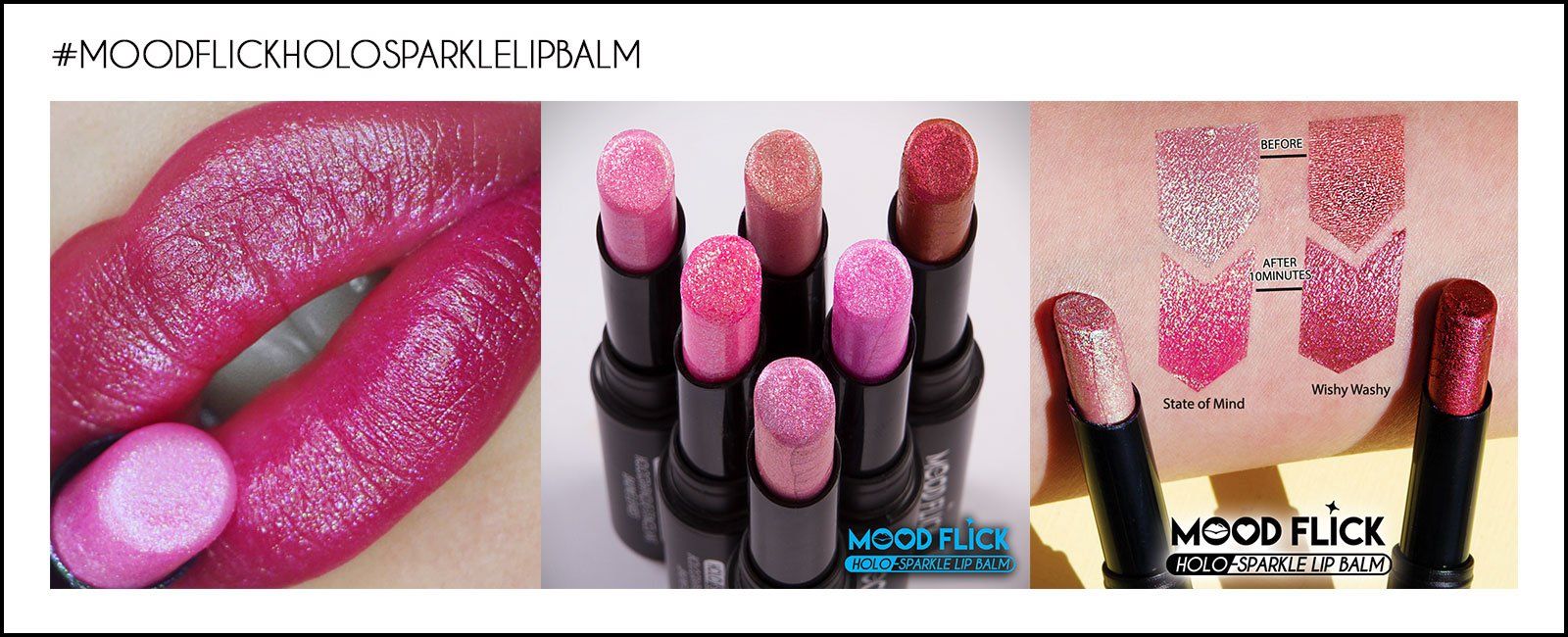 J.CAT BEAUTY Moodflick Holo-Stick Lip Balm, State of Mind (MLB105)