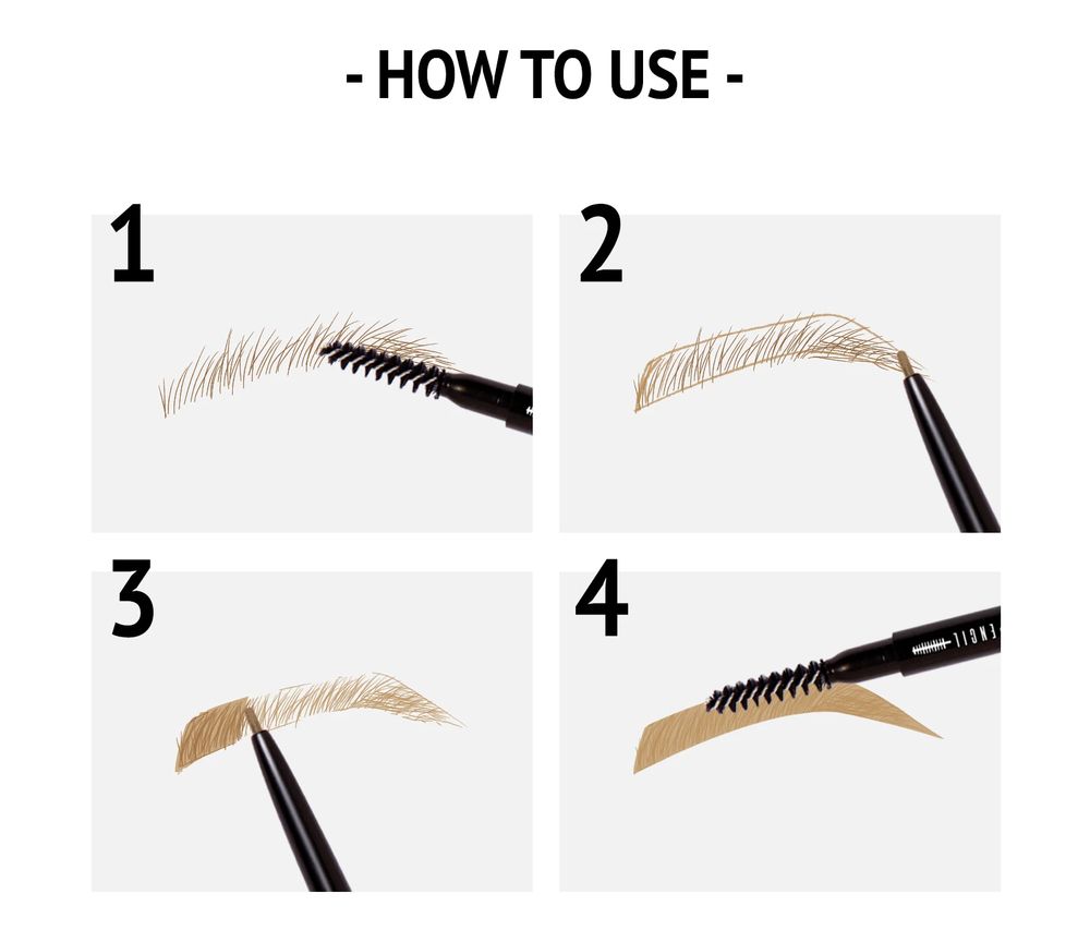 J.Cat Beauty Procision Micro Slim Brow Pencil, Chocolate (SBP103)