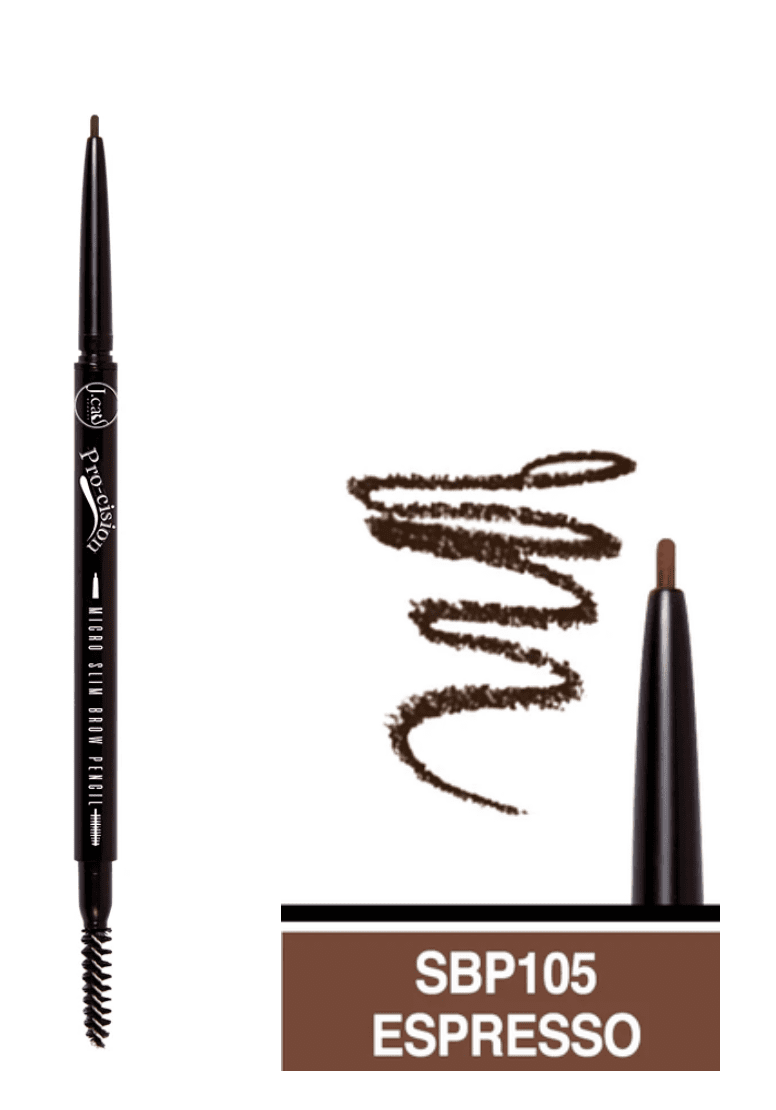 J.Cat Beauty Procision Micro Slim Brow Pencil, Espresso (SBP105)