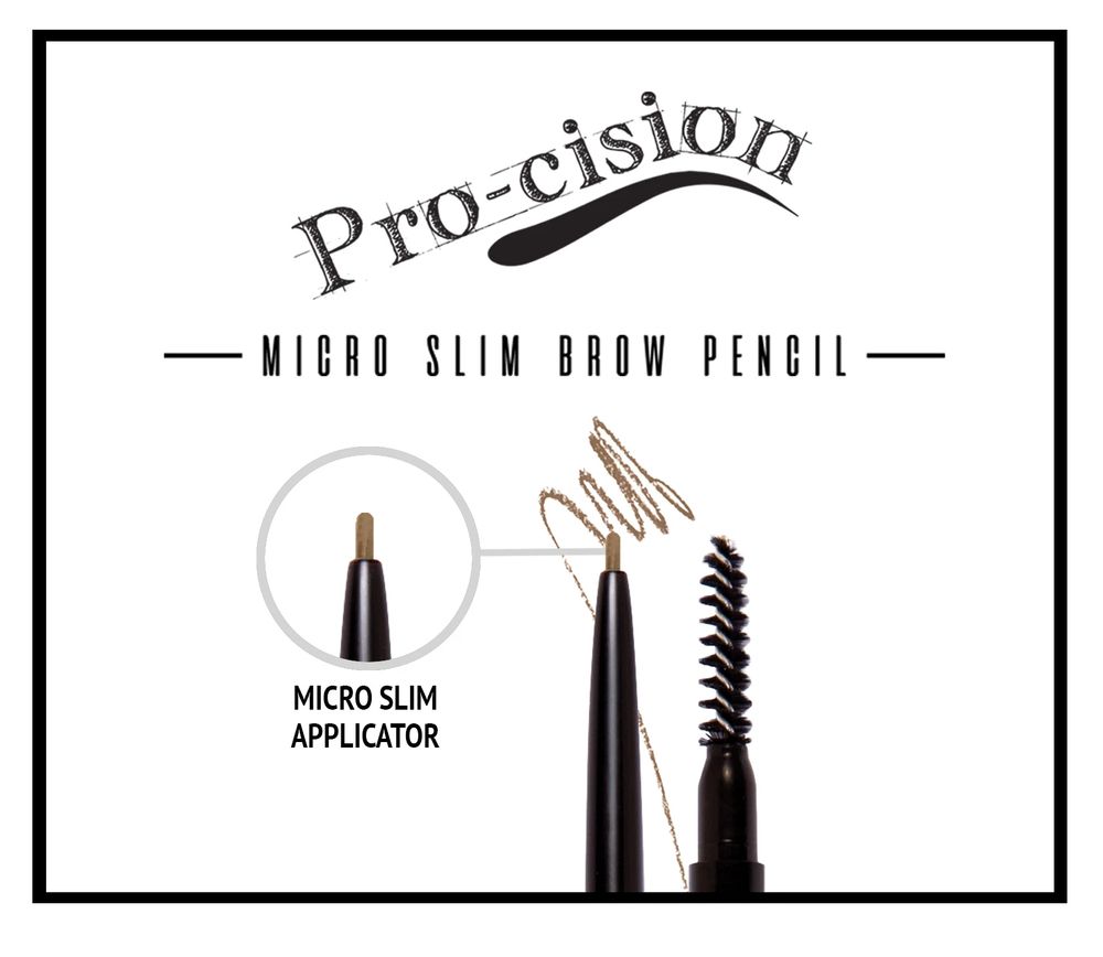 J.Cat Beauty Procision Micro Slim Brow Pencil, Taupe (SBP101)