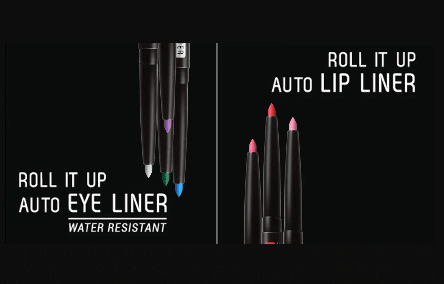 J.Cat Beauty Roll It Up Auto Lip Liner, Black (RAL112)