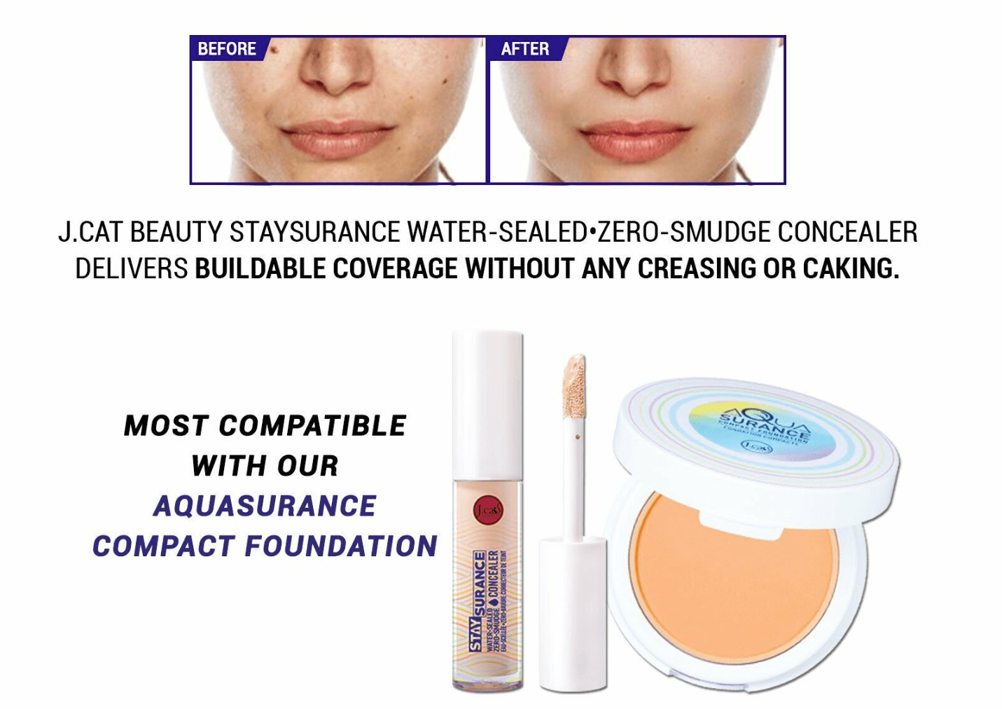 J.Cat Beauty Staysurance Water-Sealed, Zero-Smudge Concealer, Hot Hickory (SHC114)