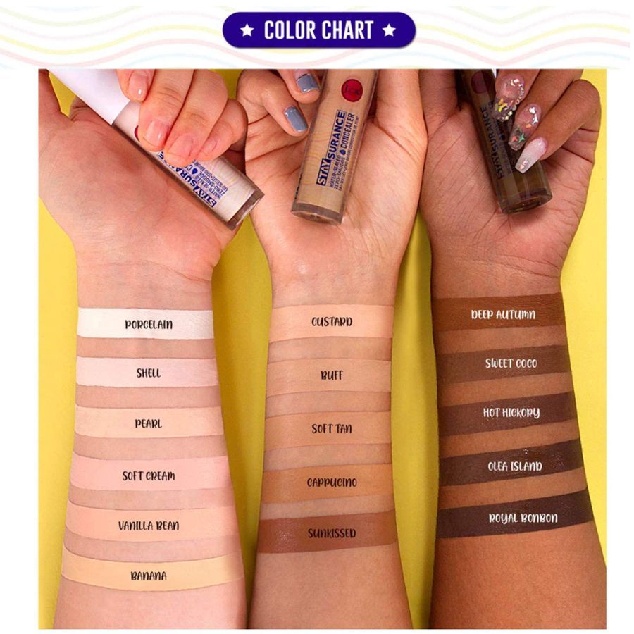 J.Cat Beauty Staysurance Water-Sealed, Zero-Smudge Concealer, Soft Cream (SHC104)