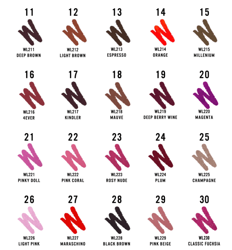 J.Cat Beauty Wholly Addiction Pro Define Lipliner - Deep Berry Wine (WL219)