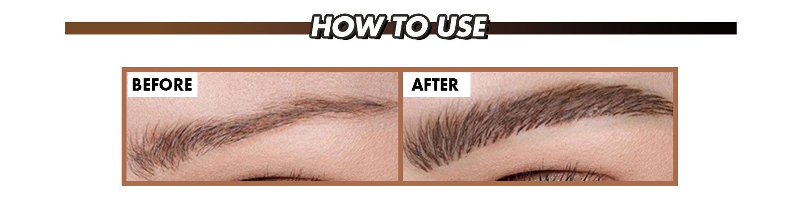 JCat Beauty Eyebrow Contouring 4 Tip Brow Pen - Brown ( ETP102) 