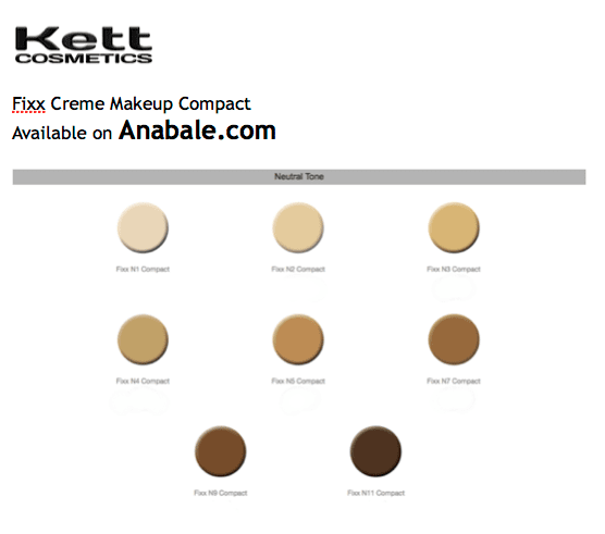 Kett Fixx Creme Compact (N5) - Medium Neutral shade
