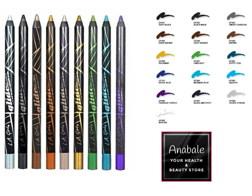 L.A. Girl Glide Gel Eyeliner Pencil, Whiten 369