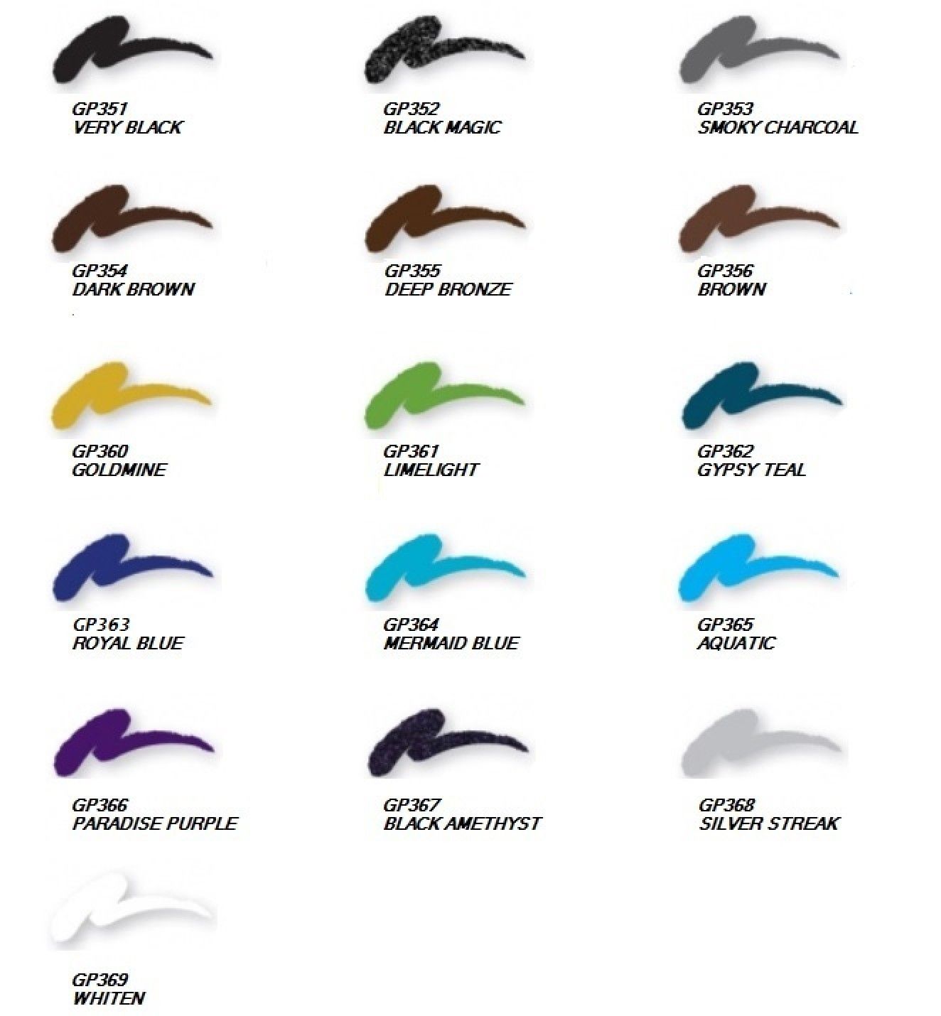 L.A. Girl Glide Gel Eyeliner Pencil, Whiten 369