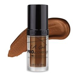 L.A. Girl PRO.Coverage HD Long Wear Illuminating Foundation, Rich Cocoa - 655