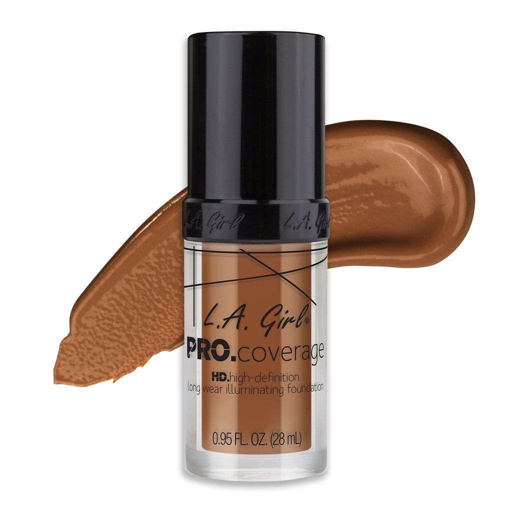 L.A. Girl PRO.Coverage HD Long Wear Illuminating Foundation, Toast - 653