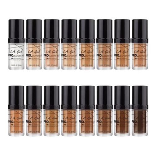 L.A. Girl PRO.Coverage HD Long Wear Illuminating Foundation, White - 641