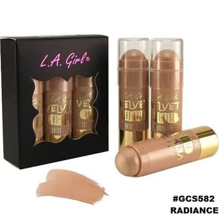 L.A. Girl Velvet Bronzer Contour Stick, 582 Radiance