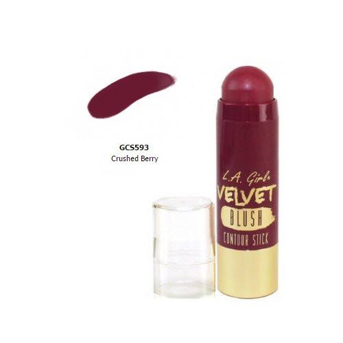 L.A. Girl Velvet Bronzer Contour Stick, 593 Crushed Berry