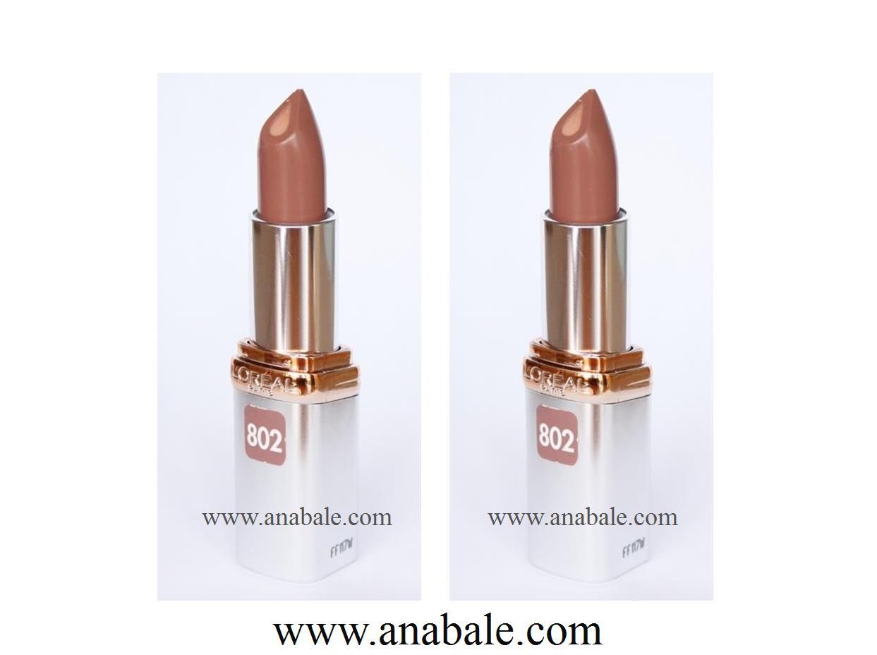 L'Oreal Paris Colour Riche Anti-Aging Serum Lipcolour, Captivating Copper 802, 0.13 oz (3.6 g) (Quantity of 2)