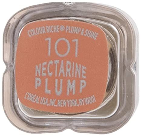 L'OREAL PARIS Colour Riche Plump and Shine Lipstick, Nectarine Plump 101