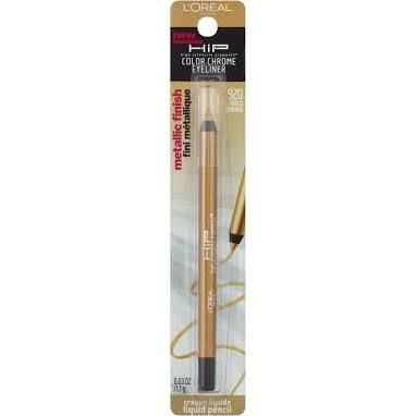 L'Oreal Paris HiP High Intensity Pigments Eyeliner, Color Chrome, 920 Gold Charge - 0.03 oz (1.1g)