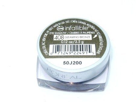 L'OREAL Infallible 24 Hr Eye Shadow - Gleaming Bronze 408
